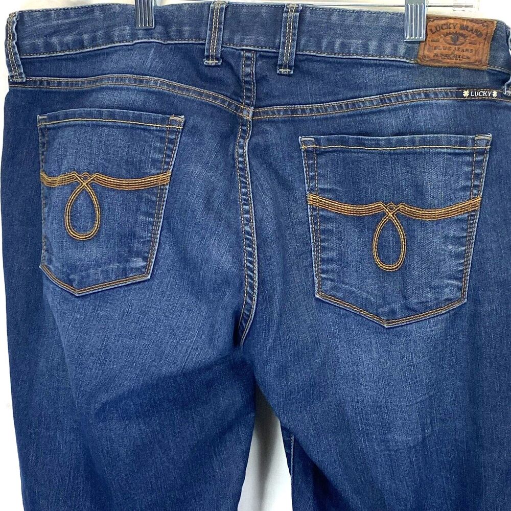 Lucky Brand Women's Jeans (36x31) Blue Jola Boot Stretch Rinse Pants Tag 14/32r
